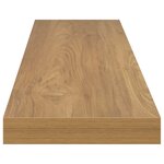 vidaXL Étagère Murale 4 Pièces Marron 120 x 23 5 x 4 cm Bois d'ingénierie
