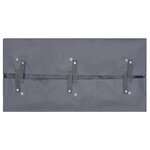 vidaXL Bâche de chariot de jardin Gris foncé 81x41x40 cm Tissu
