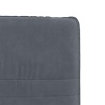 vidaXL Chaise à manger Gris foncé Velours