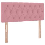 vidaXL Lit de Rangement avec matelas Rose 120 x 200 cm Velours