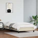 vidaXL Cadre de lit Crème 80x200 cm Similicuir