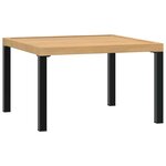 vidaXL Salon de jardin 3 Pièces avec coussins noir aluminium