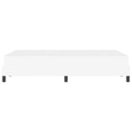 vidaXL Lit avec matelas Blanc pur 120 x 190 cm Faux cuir