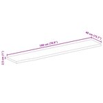 vidaXL Dessus de table 180x40x2 5cm bord vif bois massif manguier brut