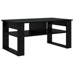 vidaXL Table basse Chêne noir 96 x 54 x 44 cm Bois d'ingénierie