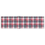 vidaXL Coussin de chaise de terrasse carreaux rouge (75+105)x50x4 cm