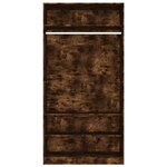 vidaXL Garde-robe chêne fumé 100x50x200 cm bois d'ingénierie