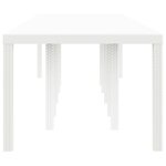 Table de Jardin vidaXL Blanche 350x100x73 cm Poly Rattan