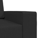 vidaXL Canapé-lit Noir 245 x 78 x 77 cm tissu