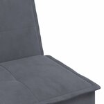 vidaXL Canapé-lit en forme de L gris 255x140x70 cm velours
