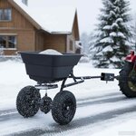 vidaXL Épandeur Noir 53 x 108 x 74 cm PVC et Acier