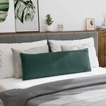 vidaXL Coussins de canapé 2 Pièces Vert foncé 120 x 40 cm