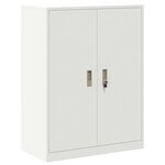 vidaXL Armoire de rangement Blanc 80 x 40 x 105 cm Acier