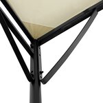 vidaXL Auvent crème 2x2 3 m 180 g/m² tissu et acier