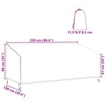 vidaXL Housse de banc de jardin 220 x 100 x 89 cm Tissu oxford 210D