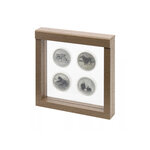 Cadre Nimbus 150 design bois pour objets de collections.