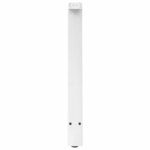 vidaXL Pieds de table à manger en forme de A 2 pièces Blanc 60 x (72-73) cm Acier