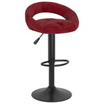 vidaXL Tabourets de bar lot de 2 rouge bordeaux velours