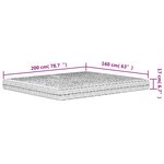 vidaXL Matelas en mousse blanc 160x200 cm dureté H2 H3