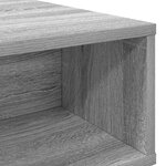 vidaXL Table basse Gris Sonoma 100 x 46 x 35 cm Bois d'ingénierie