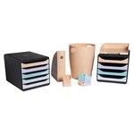 Exacompta Set de tiroirs de bureau Big-Box Aquarel avec 4 tiroirs