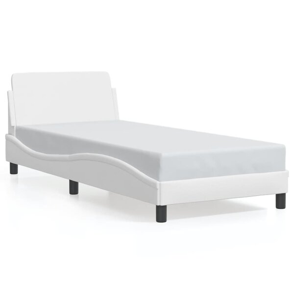 vidaXL Cadre de lit Dover blanc 80x200 cm similicuir