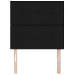 vidaXL Tête de lit LED avec des lumières à LED Noir 100 cm Polyester