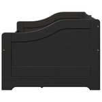 vidaXL Lit de jour avec 3 tiroirs sans matelas IRUN noir 90x200 cm
