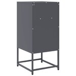 vidaXL Table de chevet anthracite 36x39x78 cm acier laminé à froid