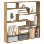 vidaXL Étagère cube murale 7 compartiments chêne artisanal