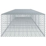 vidaXL Panier gabion avec couvercle 500x100x50 cm fer galvanisé