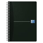 Carnet A5 Office Essentials, couverture souple, double spirale, 180 pages, carreaux Seyès, couleurs assorties (bloc 70 feuilles)