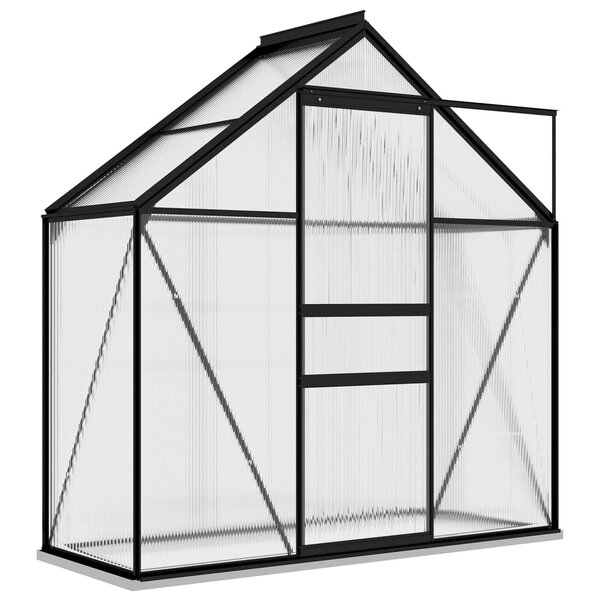 vidaXL Serre Anthracite Aluminium 1 33 m²
