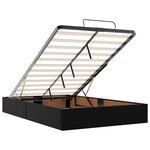 vidaXL Cadre de lit ottoman sans matelas noir 120x200 cm similicuir