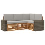 vidaXL Ensemble de canapés d'extérieur 4 pc Polyester