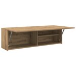 vidaXL Armoire murale de bain chêne artisanal bois d'ingénierie