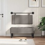 vidaXL Tête de lit suspendue Taupe Tissu