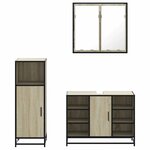 vidaXL Ensemble de meubles de salle de bain 3 Pièces chêne sonoma