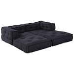 vidaXL Coussin 2 Pièces Anthracite 70 x 70 x 54 cm Polyester