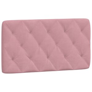 vidaXL Coussin de tête de lit rose 100 cm velours