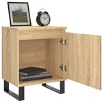 vidaXL Tables de chevet 2Pièces chêne sonoma 40x30x50cm bois d'ingénierie