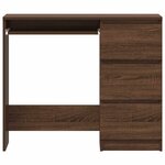 vidaXL Bureau Chêne marron 90x45x76 cm Bois d'ingénierie