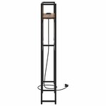 vidaXL Tête de lit de rangement Chêne fumé 100 cm Bois d'ingénierie