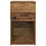 vidaXL Armoire de lit 2 Pièces Bois ancien 29 x 31 5 x 49 cm