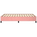 vidaXL Cadre de lit rose 120x190 cm velours