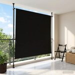 vidaXL Store Roulant Extérieur Noir 150 x 270 cm