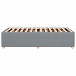 vidaXL Cadre de lit sans matelas gris clair 100x200 cm tissu