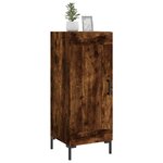 vidaXL Buffet Chêne fumé 34 5x34x90 cm Bois d'ingénierie