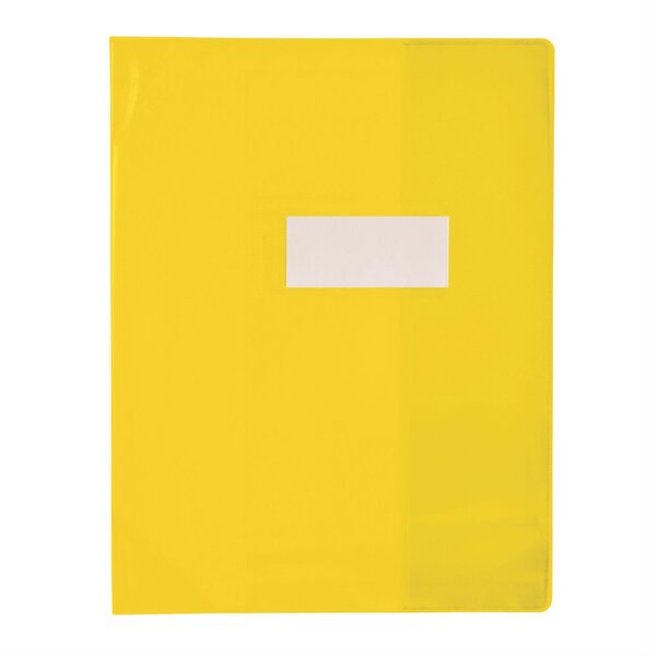 Protège-cahier PVC 150 Strong Line 24x32 cm Translucide jaune x 25 OXFORD