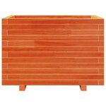 vidaXL Jardinière cire marron 70x70x49 5 cm bois de pin massif
